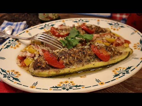 Provençal Stuffed Zucchini