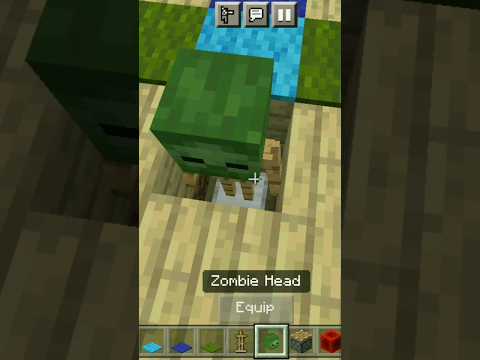 Ripalook - Minecraft Build Zombie #shorts #minecraft