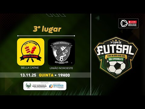 BELLA CARNE  X UNIÃO NOROESTE - 3ª LUGAR | 1ª COPA DE FUTSAL TERRA DO OURO VERDE - Boa Esperança/ES