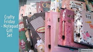 How to: Notepad Gift Set 📔🖊🎁 Great gift on a budget | Crafty Friday | Alli's Pantry & Crafts