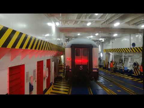 sbarco del treno intercity notte 1956 da messina a villa san giovanni parte 1