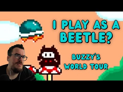 I'm a beetle?! - Barb Plays Mario World Hack "Buzzy's World Tour"