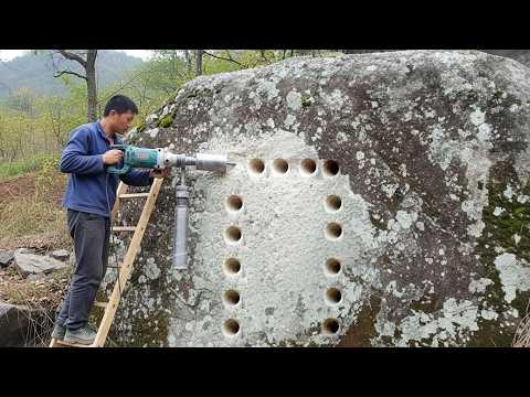 Pewien mężczyzna zbudował wspaniały, sekretny dom, rzeźbiąc gigantyczny głaz przez 15 miesięcy! @...