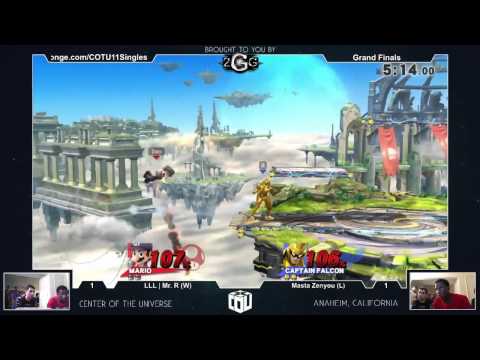 COTU XI - LLL | Mr.R Vs. Masta Zenyou SSB4 Grand FInals - Smash Wii U