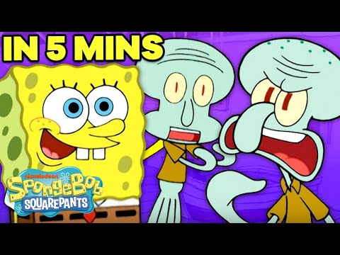 スポンジ・ボブがミニ・スクイッドワードを作る！？??5分でわかるエピソード｜スポンジ・ボブ (SpongeBob Makes a Mini Squidward! ?? 5 Minute Episode | SpongeBob)