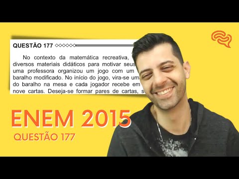 ENEM 2015 - Q177 - No contexto da matemática recreativa, utilizando diversos materiais didáticos