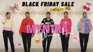 Myntra winter wear haul* Black Friday Sale 26-30 November #Myntra #haul #winter 