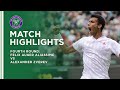 Felix Auger Aliassime vs Alexander Zverev | Fourth Round Highlights | Wimbledon 2021