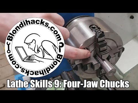Metal Lathe Tutorial 9 : Four-Jaw Chucks