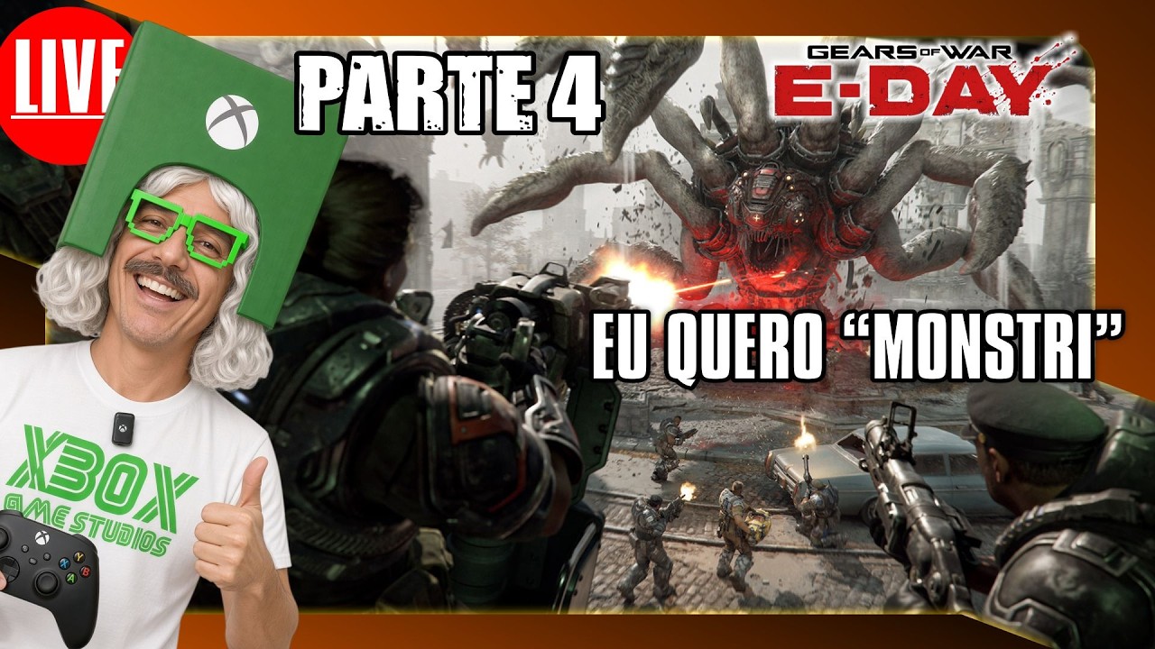 🎮🚨AO VIVO - Gears of War: E-Day -  Eu Quero "MONSTRI" PARTE 4 #GearsofWarEDay