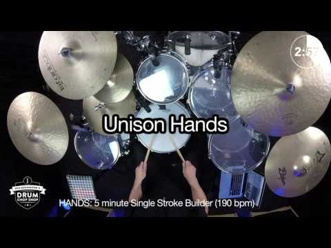 5 Minute Single Stroke Roll Builder (190bpm) - DrumDNA.com