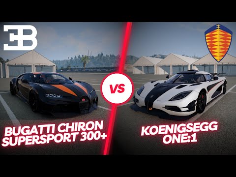 Koenigsegg One:1 v Bugatti Chiron SuperSport 300+: DRAG RACE