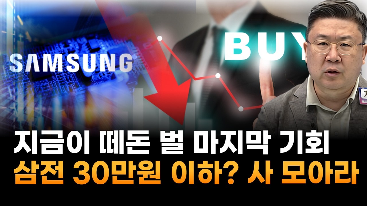 지금이 떼돈 벌 마지막 기회…삼성전자, 30만원 붕괴? 따지지 말고 사 모아라 (차영주 와이즈경제연구소 소장)