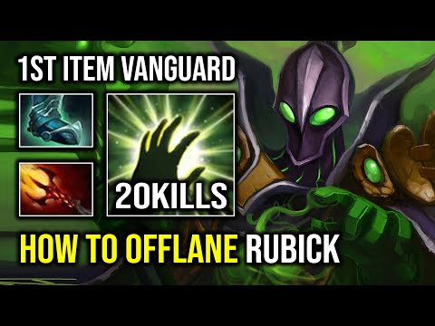 How to 100% Totally Delete Drow From Offlane with 1st Item Vanguard Rubick Dota 2