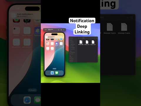 Notification Deep Linking Using SwiftUI | #apple thumbnail