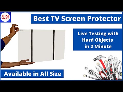 42-43 inch led tv screen protector glass guard- jbm mart