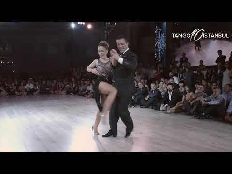  Laila Rezk  and  Leandro Oliver  are  dancing  to  a  tango  at  TanGO TO Istanbul  in  2018