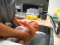 Tim S First Bath In The Sink