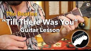 The Beatles &quot;Till There Was You&quot; Rhythm Guitar Lesson  Pt.1-2