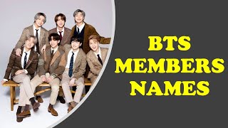 BTS MEMBERS NAMES AND PICTURES