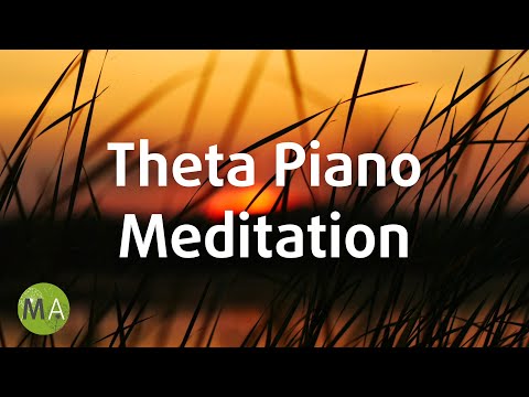 Deep Relax Theta Wave Piano Meditation with 5.5Hz Isochronic Tones
