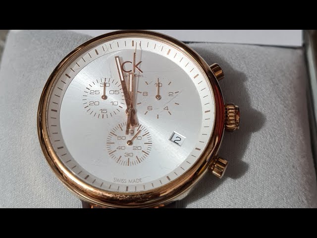 Vídeo relacionado con Calvin Klein Reloj Analógico de Cuarzo Multifunción para Hombre Colección Gauge Sport con Correa de Acero Inoxidable Plateada - 25200067