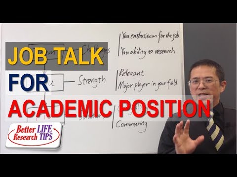 026 Job Interviews Presentation - How To Do a Research Talk for Job Interview