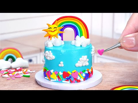 🌈 Satisfying Miniature Rainbow Cake Decorating |  1000+ Perfect Ideas By Mini Cakes Baking