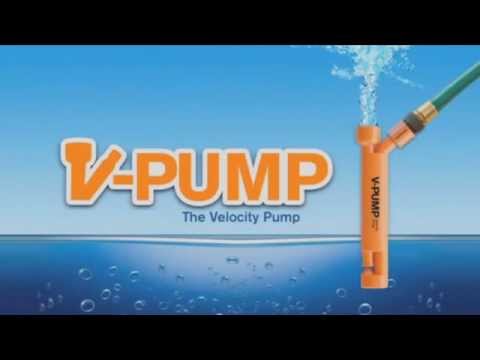 V-Pump - High velocity water pump. No Electricity - Direct Pool Supplies