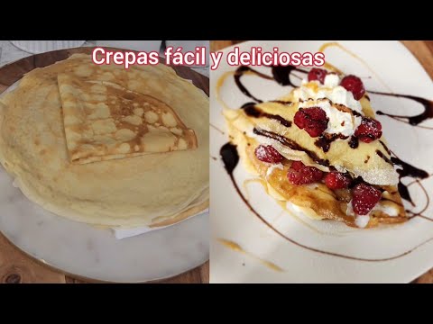 Masa para Crepas fácil y deliciosas