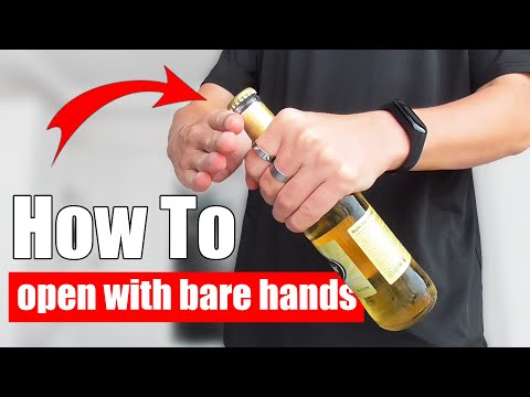 Part of a video titled Learning How to Open a Beer Bottle with Any Edge and Bare Hands