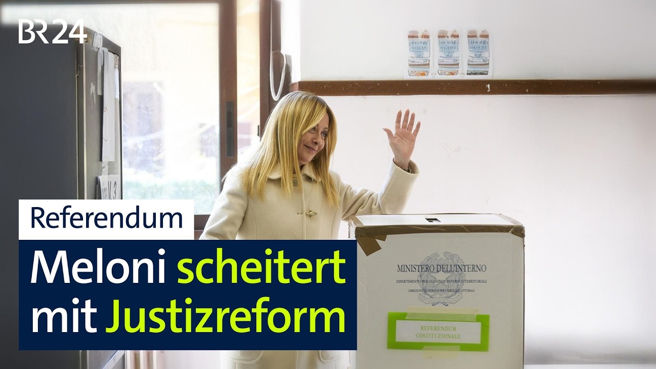 Italien: Referendum über Justizreform | BR24