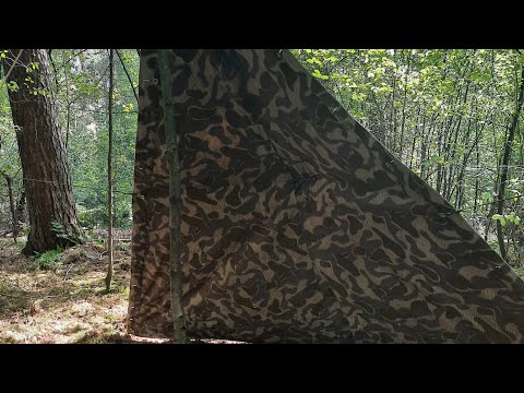 Dreieckzeltbahn aufbauen