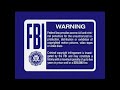 FBI Warning Screens Touchstone Home Video 2002