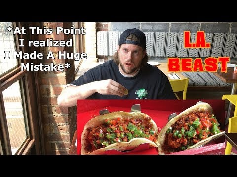 The Reaper Taco Challenge (WARNING: SPICY) | Gringo's Tacos - Jersey City, NJ | L.A. BEAST