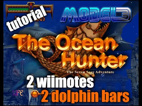 The Ocean Hunter (Sega Model 3) Tutorial : 2 wiimotes + 2 dolphin bars