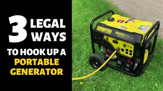 Choosing a Backup Generator Plus 3 LEGAL House Connection Options - Transfer Switch and More