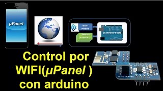 Control por WIFI ESP8266(μPanel) con arduino