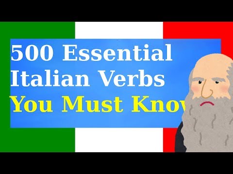500 Essential Italian Verbs You Must Know!