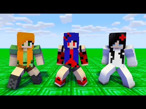 MONSTER SCHOOL : DUN DUN DANCE WITH LADYBUG, SADAKO, ALEX - MINECRAFT ANIMATION