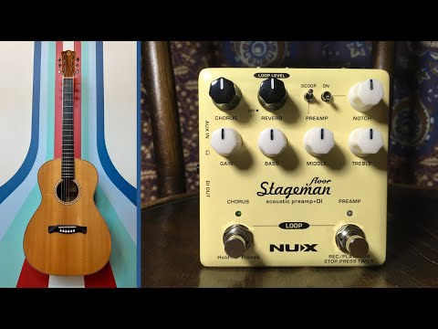 NUX Stageman Floor Acoustic Preamp DI Pedal | Complete Demo Test with Taylor 414 Acoustic Guitar 🎸