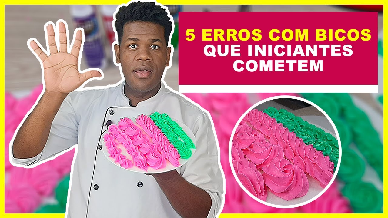 BICOS DE CONFEITAR PARA INICIANTES E OS 5 ERROS MAIS COMUNS [DEMONSTRAÇÕES]😱