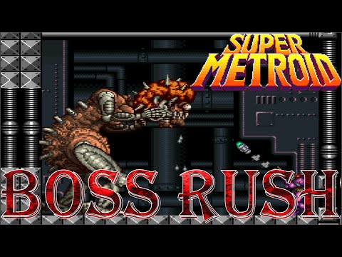 Super Metroid - Boss Rush (All Boss Fights, No Damage)