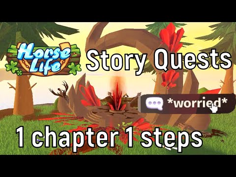 Story Quest 1 Chapter 1 steps! LORE! Horse Life Roblox!