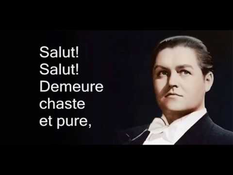 Salut, demeure chaste et pure - Lyrics
