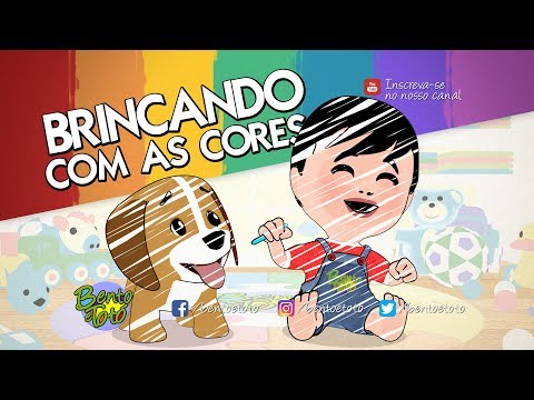 Capa de Bento e Totó - Brincando com as Cores (Desenho Infantil)
