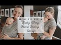 How To Use Boba Baby Wrap