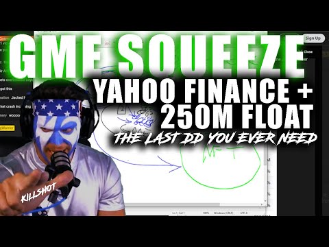 YAHOO FINANCE SHOWS GME FLOAT - New GME Short Squeeze Info - GameStop Short Squeeze + Retail Float
