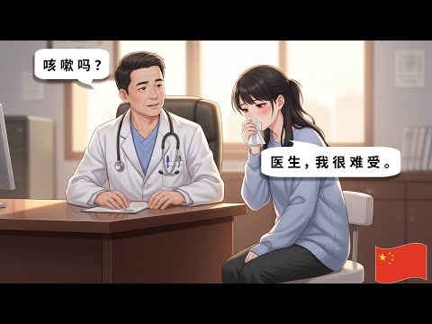 30 Minutes of Chinese Conversations for Beginners | Visiting the Doctor | HSK 1-2