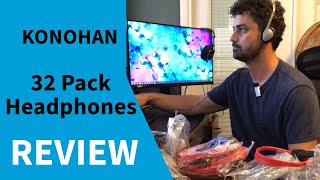 How good are they? The Konohan 32 Pack of Headphones